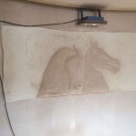 Newmarket hotel horse plasterwork